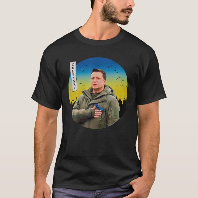 T-shirt Je Suis Avec L'Ukraine Drôle Les Vols Des Agricult (Devant)