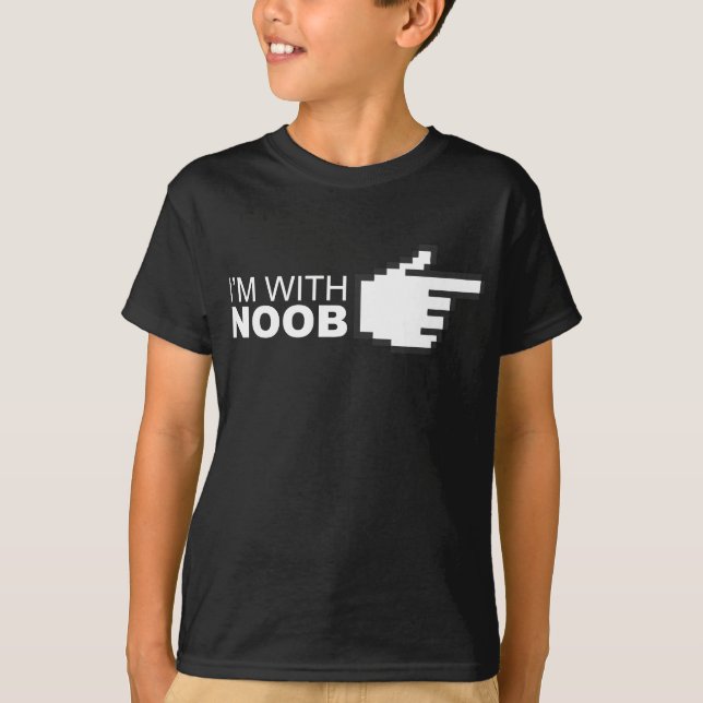 T-shirt Je suis avec Noob (Devant)