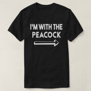 T-shirt Je suis avec Peacock et les couples qui correspond