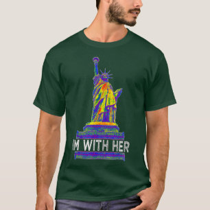 T-shirt Je Suis Avec Sa Statue De La Liberté Résiste Aux R