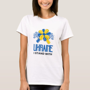 T-shirt Je suis avec Ukraine Flag - Soutenez les Ukrainien
