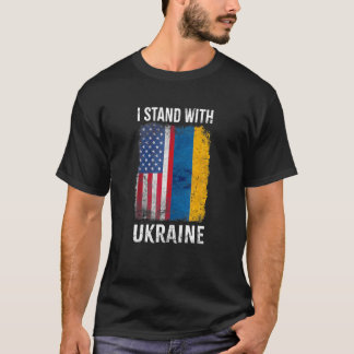 T-shirt Je Suis Avec Ukraine Su Port UKRAINE Ukrainienne A