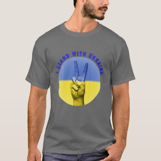 T-shirt Je Suis Avec Ukraine Ukrainien Drapeau Ukrainiens