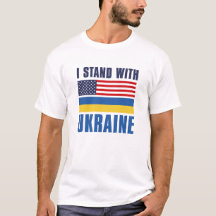 T-shirt Je Suis Avec Ukraine USA