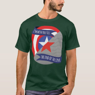 T-shirt Je suis avec vous jusqu'à la fin de la ligne Steve