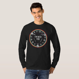 T-shirt Je suis avec vous vitesse d'activiste. Montant à