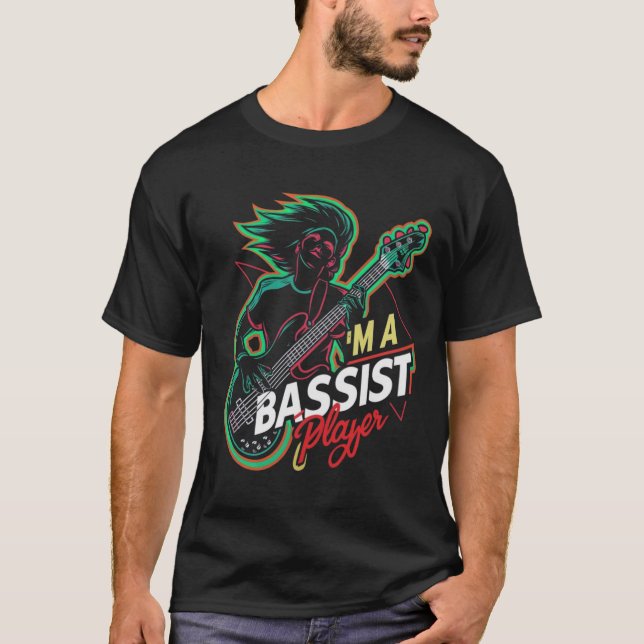 T-shirt je suis bassiste (Devant)