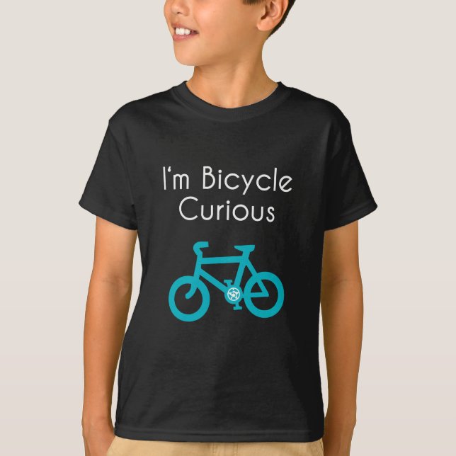 T-shirt Je suis bicyclette curieuse (Devant)