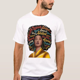 T-shirt Je Suis Black Excellence Femme Forte Black History