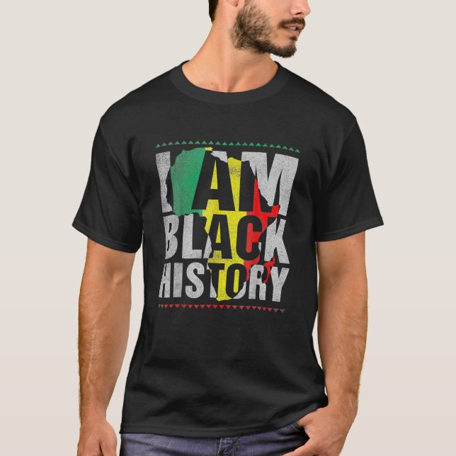 T-shirt Je Suis Black History Mois African American Pride  (Devant)