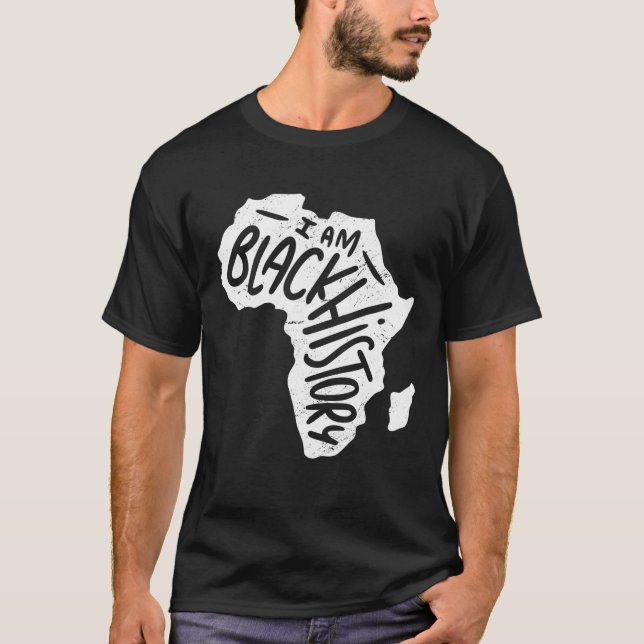 T-shirt Je Suis Black History Mois African American Pride  (Devant)