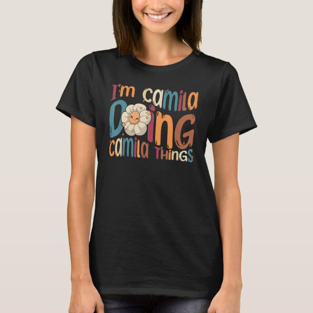 T-shirt Je suis Camila Faire Camila Choses Super Retro Cam (Devant)