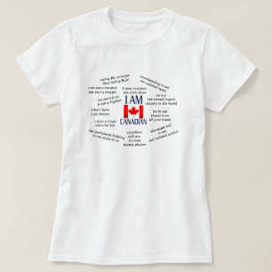 T-shirt Je suis canadien - des vérités canadiennes