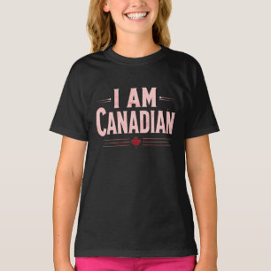 T-shirt Je Suis Canadienne - Fierté Nationale, Déclaration