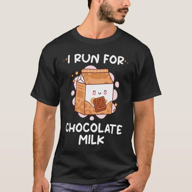 T-shirt Je Suis Candidat Au Chocolat Lait Alimentaire Grap (Devant)