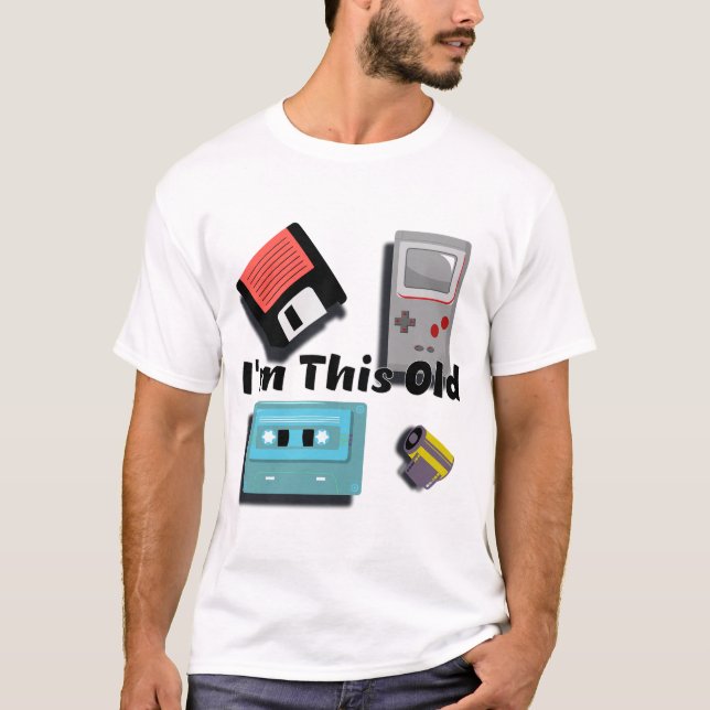 T-shirt Je suis ce vieux graphique (Devant)
