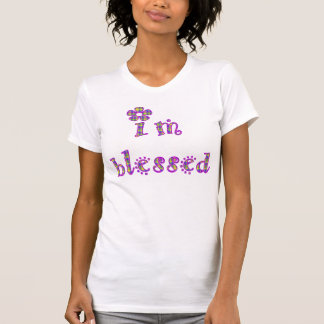 T-shirt Je suis conception bénie de plaid