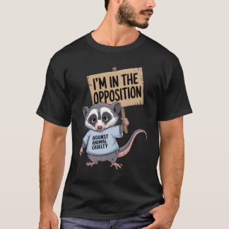 T-shirt Je suis contre la cruauté envers les animaux vinta