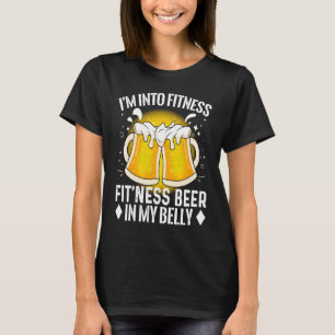 T-shirt Je suis dans Fitness Fit´ness Beer In M y Belly Be