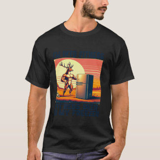 T-shirt Je suis dans Fitness Fit Ness Deer dans mon congél