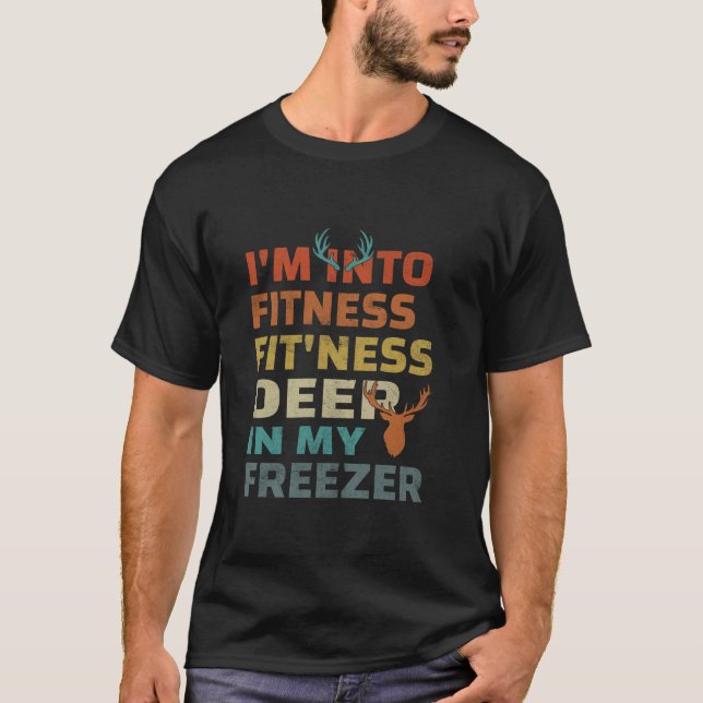 T-shirt Je suis dans Fitness Fit ness Deer Dans Mon Freeze (Devant)