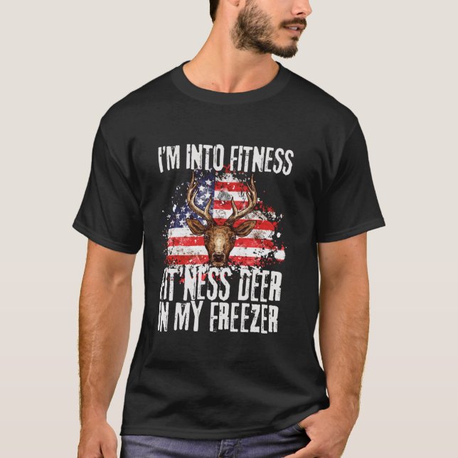 T-shirt Je suis dans Fitness Fit ness Deer Dans Mon Freeze (Devant)