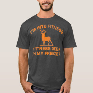 T-shirt Je Suis Dans Fitness FitNess Deer Dans Mon Congél