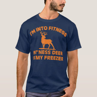 T-shirt Je Suis Dans Fitness FitNess Deer Dans Mon Congéla