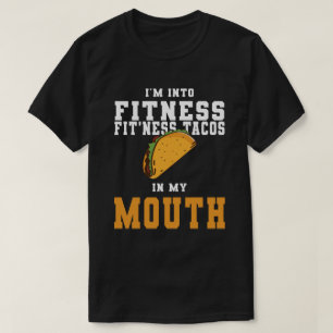 T-shirt JE SUIS DANS FITNESS Fitness Taco Dans Ma Bouche T