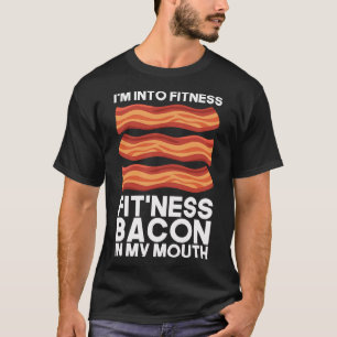 T-shirt Je Suis Dans La Bacon De Fitness Dans Ma Bouche T