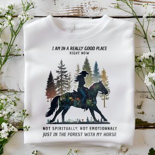 T-shirt Je suis dans la forêt avec mon cheval amoureux d