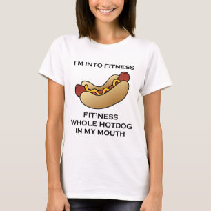 T-shirt Je suis dans le hot-dog de forme physique