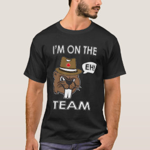 T-shirt Je Suis Dans L'Équipe Eh Langue Canadienne