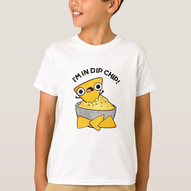 T-shirt Je suis dans un chip chip amusant jeu de nourritur (Devant)