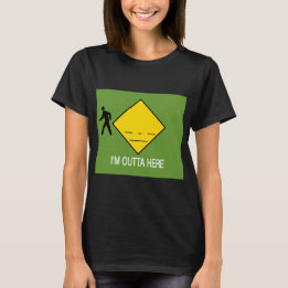 T-shirt Je suis dehors ici