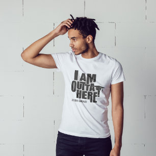 T-shirt Je Suis Dehors Ici !Diplôme