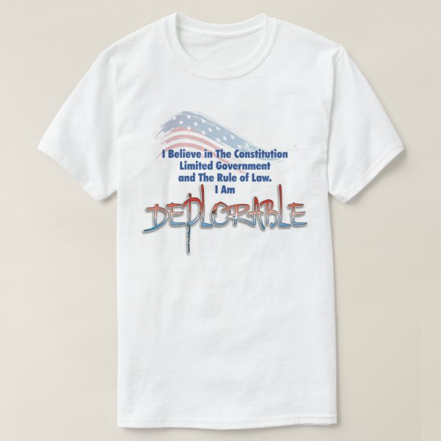 T-shirt Je suis déplorable (Design devant)