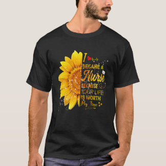 T-shirt Je Suis Devenu Infirmière Sunflower Nurse Day 2022