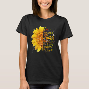 T-shirt Je Suis Devenu Infirmière Sunflower Nurse Day 2022