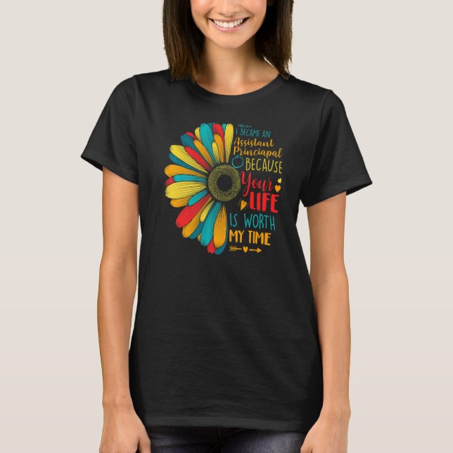 T-shirt Je Suis Devenue Directrice Adjointe Parce Que Votr (Devant)