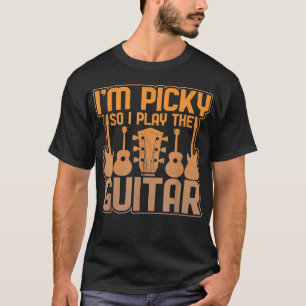 T-shirt Je suis difficile donc je joue le médiator graphiq