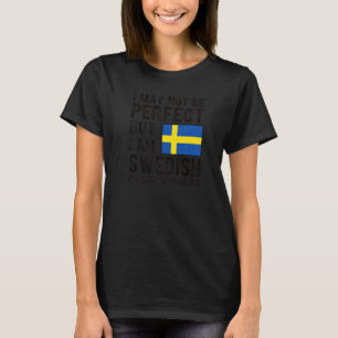 T-shirt Je suis Drapeau Suédois Suède Patrimoine Racines S