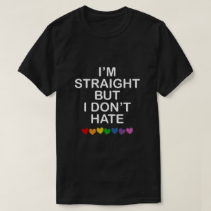T-SHIRT JE SUIS DROIT MAIS JE NE DÉTESTE PAS LES COEURS DE