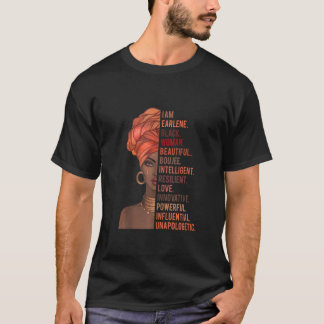 T-shirt Je suis Earlene Black Woman Histoire Mois 2020 Fie