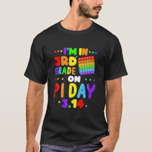 T-shirt Je suis en 3e année sur Pi Jour 3.14 Pi Mat Ensei