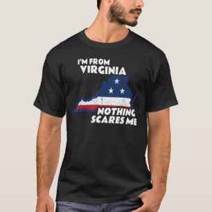 T-shirt Je suis en colère Je viens de Virginia Home State