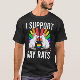 T-shirt Je Suis En Faveur Des Rats Gay Sarcastique Lgbt Ga