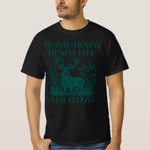 T-shirt Je suis en forme de cerf dans mon congélateur drôl
