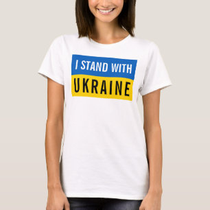 T-shirt Je Suis En Politique Avec L'Ukraine