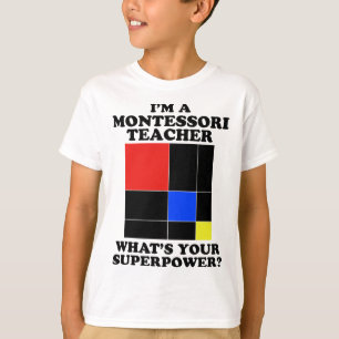 T-shirt Je suis enseignant Montessori - Montessori